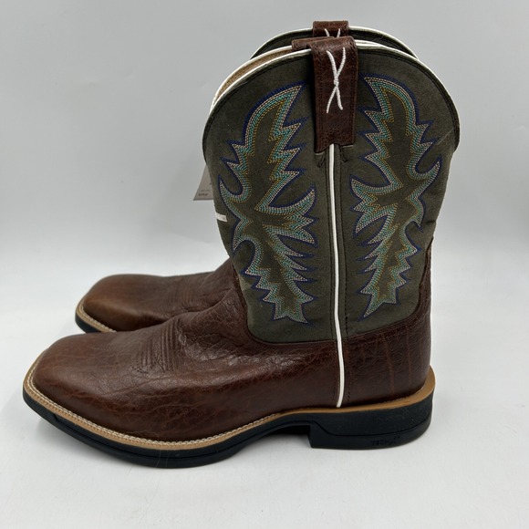 Twisted X | Shoes | Twisted X Mens 3d Brown Leather Grey Green Square ...